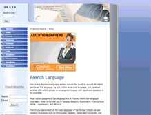 Tablet Screenshot of french.linguistmail.com